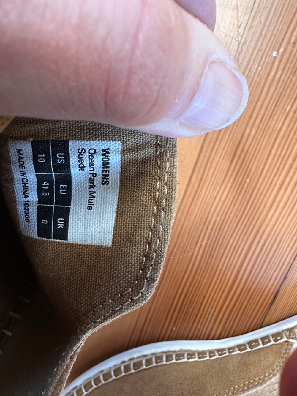 Seavees Suede Slip-On Mule in Camel Brown - Picture 7 of 7